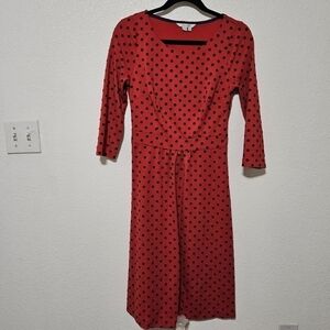 Boden polka-dot velvet like details size 4L